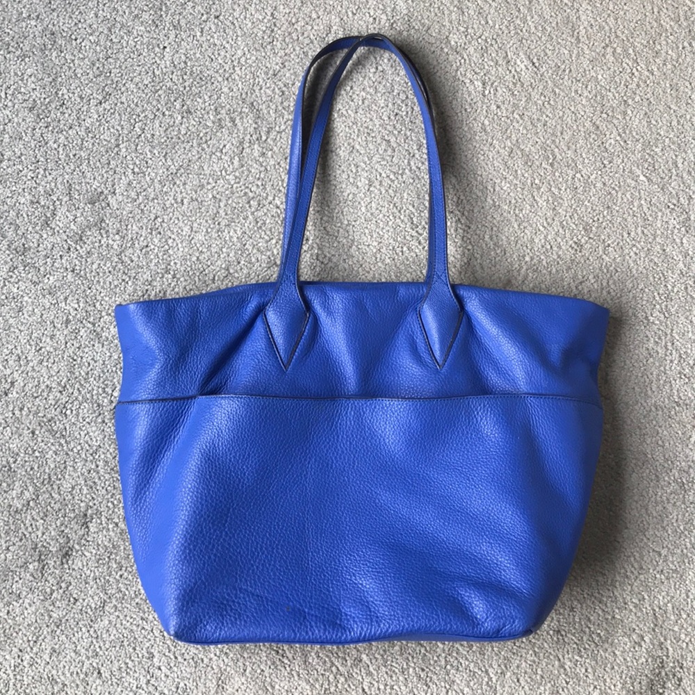 Royal Blue Leather Bag, by Aimee Kestenberg